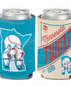 Minnesota Twins 12 oz Cooperstown Blue Red Can Koozie Holder