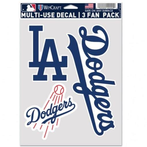 Los Angeles Dodgers Decal Multi Use Fan 3 Pack