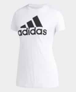 Women's Adidas White Badge of Sport MEDIUM T-Shirt Tee
