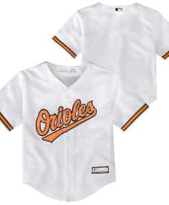 Baltimore Orioles Baby White Home Jersey