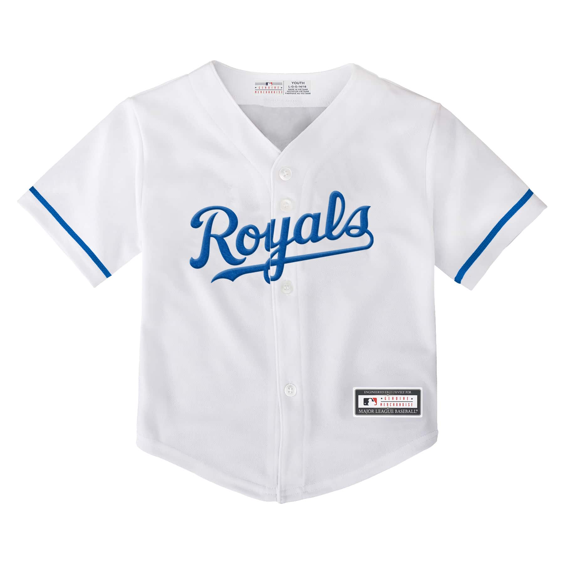 Kansas City Royals Baby White Home Jersey Detroit Game Gear