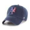 New York Mets Red White & Blue 47 Brand Navy Clean Up Adjustable Hat