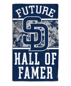 San Diego Padres Future Hall of Famer Navy Baby Burp Cloth