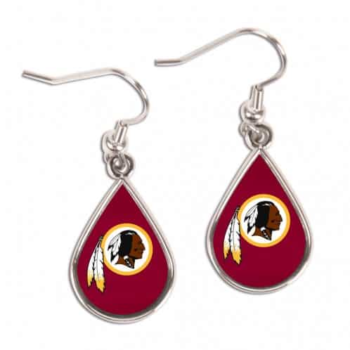 Washington Redskins Tear Drop Dangle Earrings