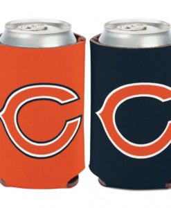 Chicago Bears 12 oz Logo Navy Orange Can Koozie Holder