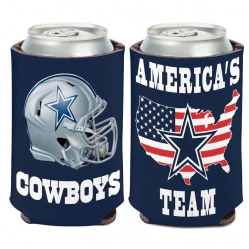 Dallas Cowboys Slogan 12 oz Navy Can Koozie Holder