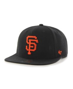 San Francisco Giants 47 Brand Black Sure Shot Snapback Adjustable Hat
