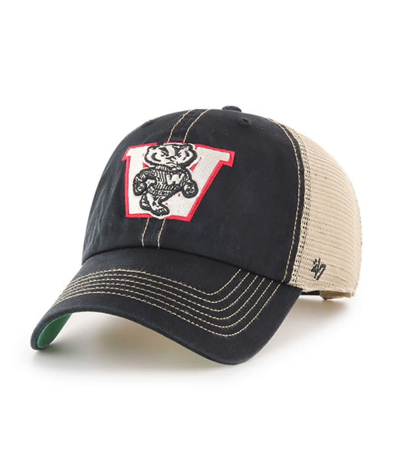 black wisconsin badgers hat