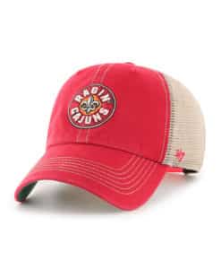 Louisiana Ragin Cajuns 47 Brand Trawler Red Clean Up Mesh Snapback Hat