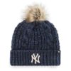 New York Yankees Women's 47 Brand Navy Meeko Cuff Knit Hat