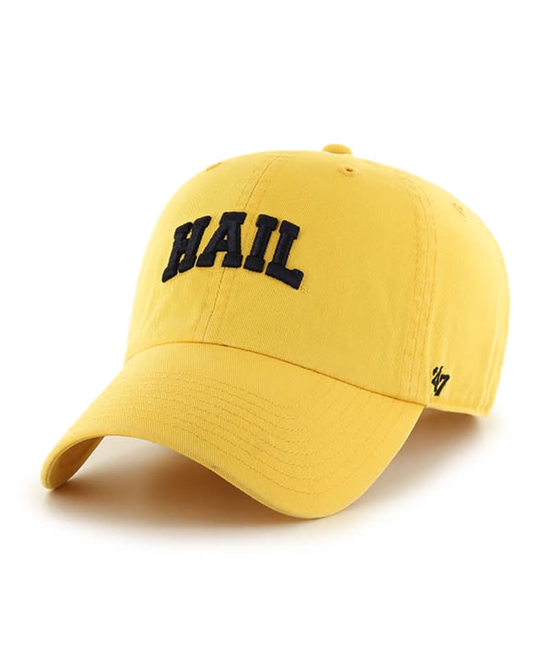 yellow michigan hat