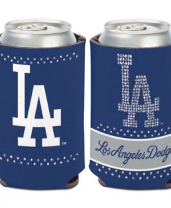 Los Angeles Dodgers 12 oz Blue Bling Can Cooler Holder