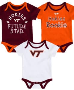 Virginia Tech Hokies Baby 3 Pack Future Star Onesie Creeper Set
