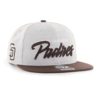 San Diego Padres 47 Brand Script Gray Brown Captain Snapback Hat