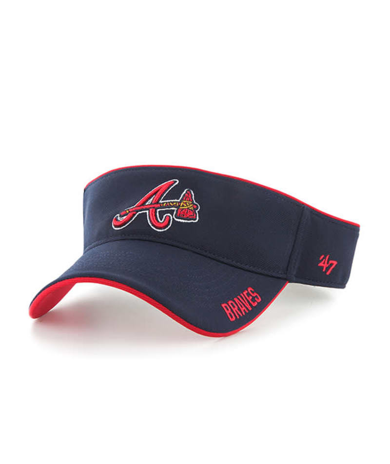 ATLANTA BRAVES 30TH ANNIVERSARY LIGHT BRONZE NAVY BLUE VISOR ICY BRIM –  Sports World 165