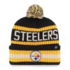 Pittsburgh Steelers 47 Brand Black Bering Cuff Knit Hat