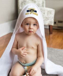 Milwaukee Brewers All Pro White Baby Hooded Towel
