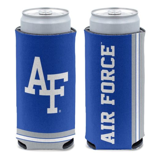 Air Force Falcons 12 oz Blue Slim Can Cooler Holder