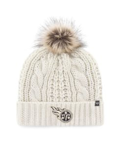 Tennessee Titans Women's 47 Brand White Cream Meeko Cuff Knit Hat
