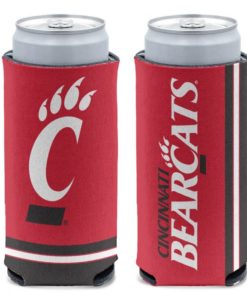 Cincinnati Bearcats 12 oz Red Slim Can Cooler Holder