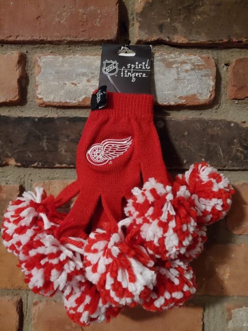 Detroit Red Wings Red Spirit Fingerz Womens Stretch Gloves