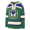 Hartford Whalers Men's 47 Brand Green Pullover Jersey Hoodie