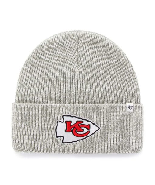 Kansas City Chiefs 47 Brand Gray Brain Freeze Cuff Knit Hat