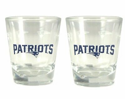 New England Patriots Set of 2 Shot Glasses - 1.75 oz
