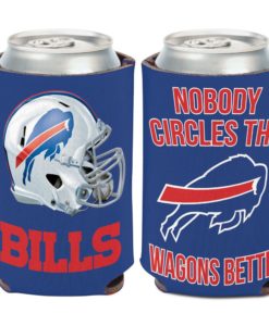 Buffalo Bills 12 oz Slogan Blue Can Cooler Holder