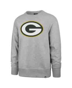 Green Bay Packers Men's Gray 47 Brand Crew Long Sleeve Pullover