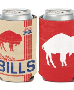 Buffalo Bills 12 oz Classic Vintage Red Can Cooler Holder