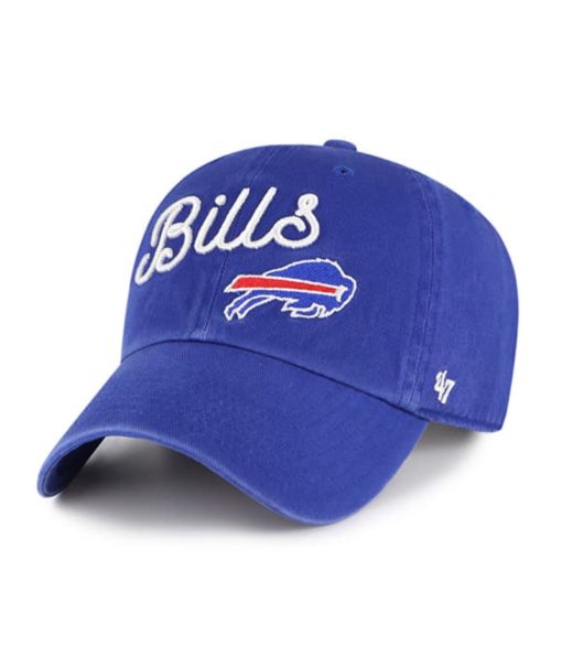 Buffalo Bills Women's 47 Brand Millie Blue Clean Up Adjustable Hat