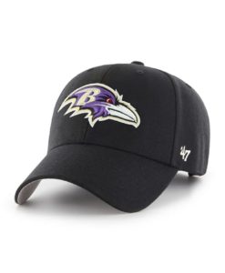 Baltimore Ravens 47 Brand Black MVP Adjustable Hat