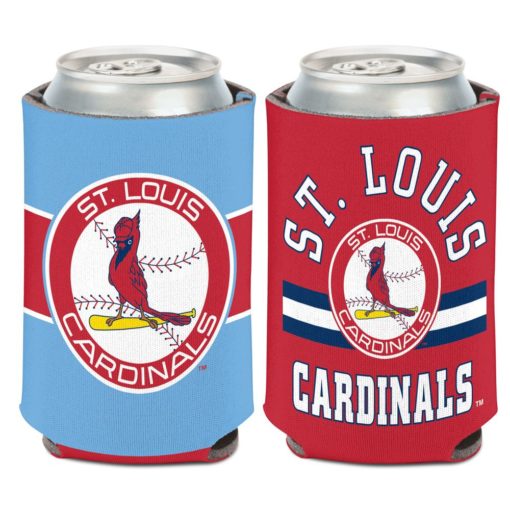 St. Louis Cardinals 12 oz Red Cooperstown Stripe Can Cooler Holder