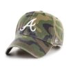 Atlanta Braves 47 Brand Camo Cargo Clean Up Adjustable Hat