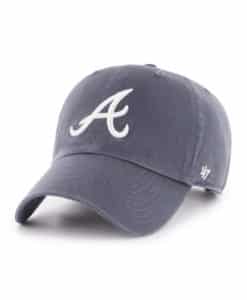 Atlanta Braves 47 Brand Vintage Navy Clean Up Adjustable Hat