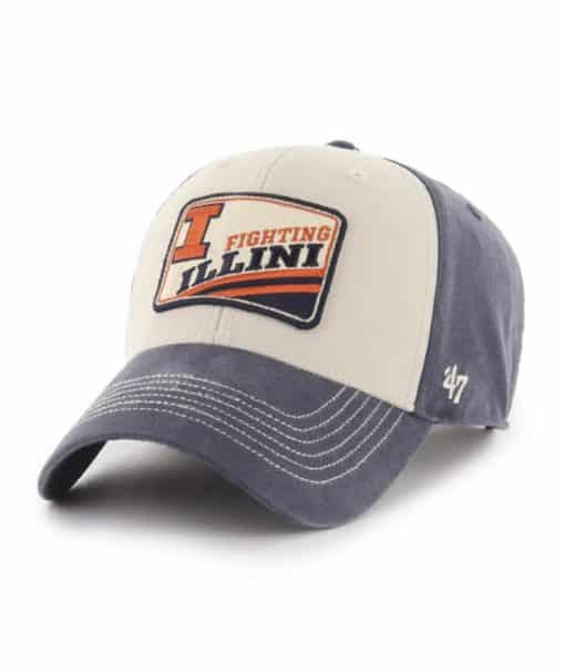Illinois Fighting Illini 47 Brand Upland Vintage Navy MVP Adjustable Hat