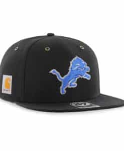 Detroit Lions Carhartt 47 Brand Captain Black Adjustable Hat