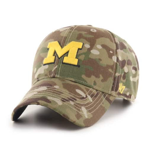 Michigan Wolverines 47 Brand Multicam Camo Adjustable Hat