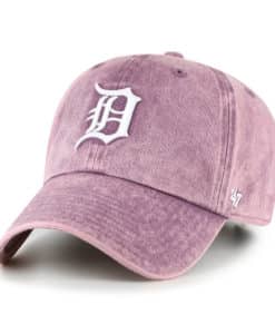 Detroit Tigers Women's 47 Brand Vintage Purple Clean Up Adjustable Hat