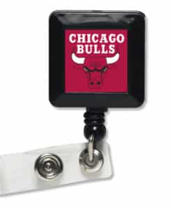 Chicago Bulls Red Retractable Badge Holder
