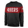 San Francisco 49ers Men's 47 Brand Black Crew Long Sleeve Sweatshirt