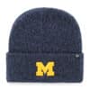 Michigan Wolverines 47 Brand Navy Brain Freeze Cuff Knit Hat