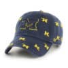 Michigan Wolverines Women's 47 Brand Confetti Navy Clean Up Adjustable Hat