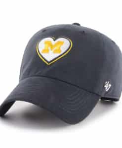 Michigan Wolverines Women's 47 Brand Navy Courtney Clean Up Adjustable Hat
