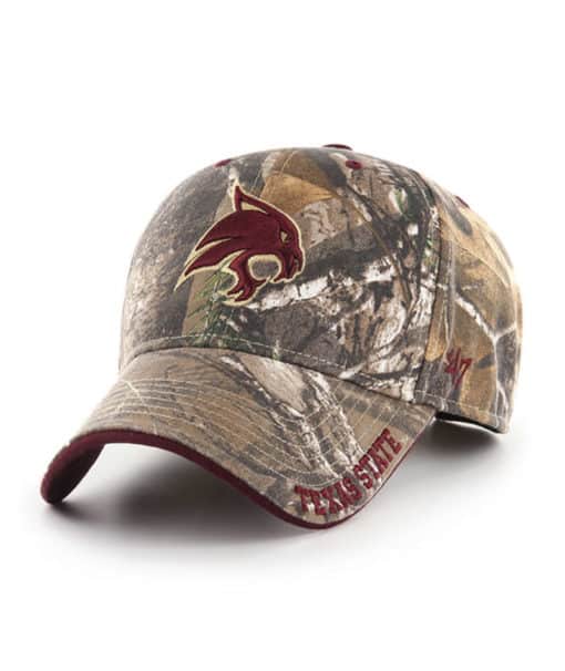 Texas State Bobcats 47 Brand Realtree Camo Frost MVP Adjustable Hat