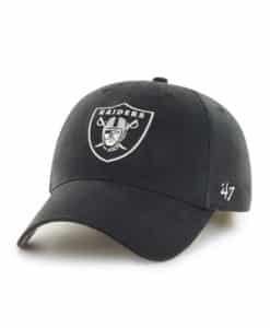 Las Vegas Raiders INFANT 47 Brand Black MVP Stretch Fit Hat