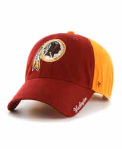 Washington Football Classic Women's 47 Brand Sparkle Gold Red Clean Up Adjustable Hat