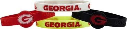 Georgia Bulldogs Bracelets 4 Pack Silicone