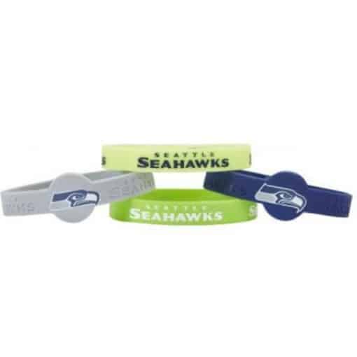 Seattle Seahawks Bracelets 4 Pack Silicone